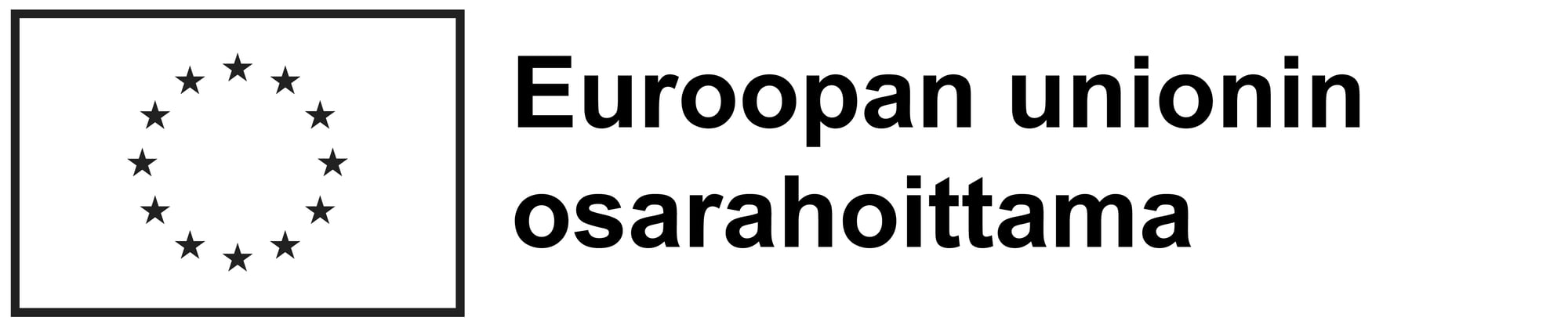FI Euroopan unionin osarahoittama_BLACK Outline